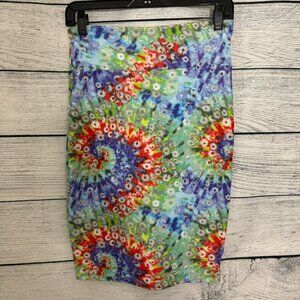 Lularoe Cassie Simply Comfortable Tie Dye Pencil skirt XS